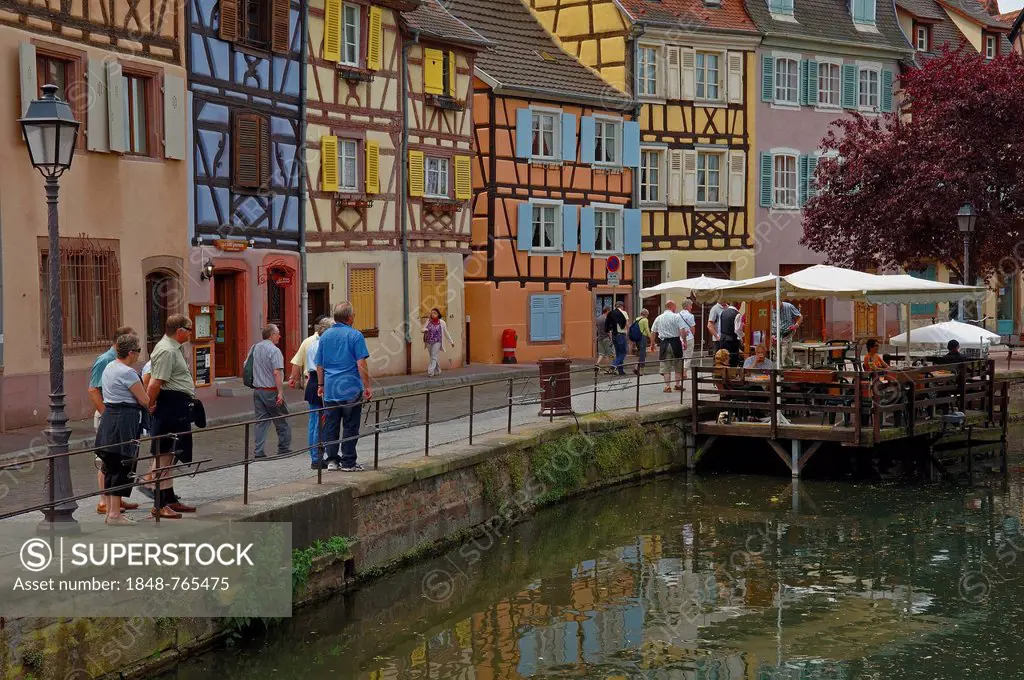 Canal, Little Venice, La Petite Venise, Colmar, Alsace, Haut-Rhin, France, Europe