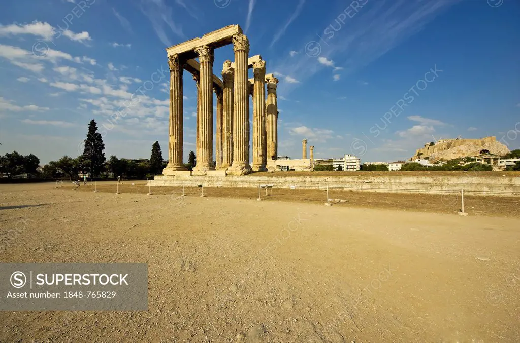 Temple of Olympian Zeus, Olympieion, Athens, Greece, Europe