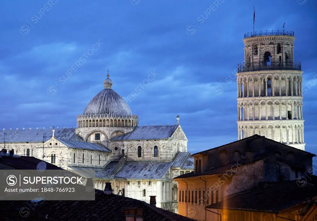 Campanile, Leaning Tower of Pisa and Duomo di Santa Maria Assunta cathedral