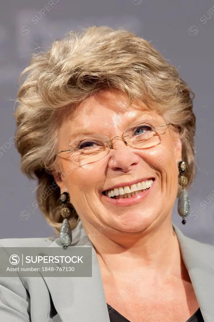 Viviane Reding, Vice-President of the European Commission and EU Commissioner for Justice, Fundamental Rights and Citizenship, in Passau, Bavaria, Ger...