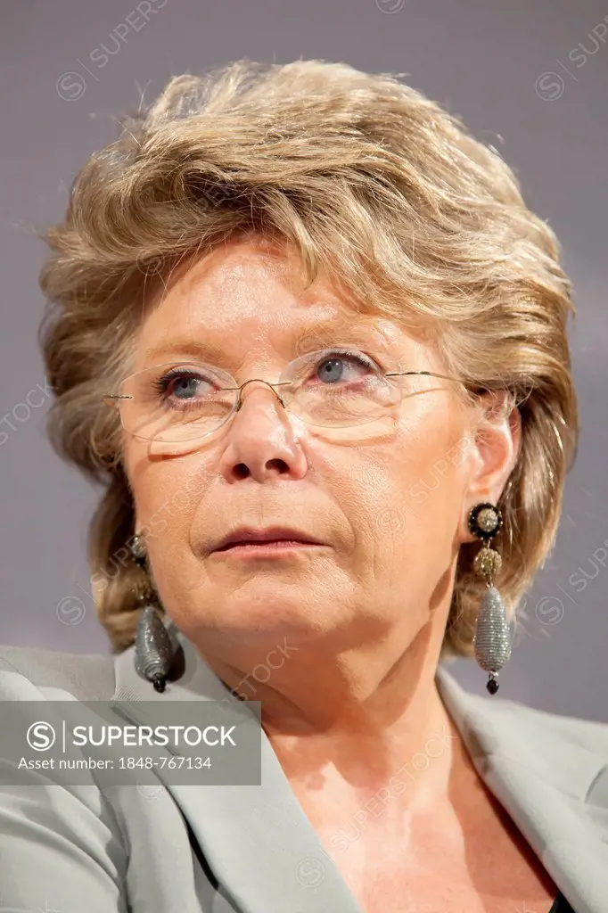 Viviane Reding, Vice-President of the European Commission and EU Commissioner for Justice, Fundamental Rights and Citizenship, in Passau, Bavaria, Ger...