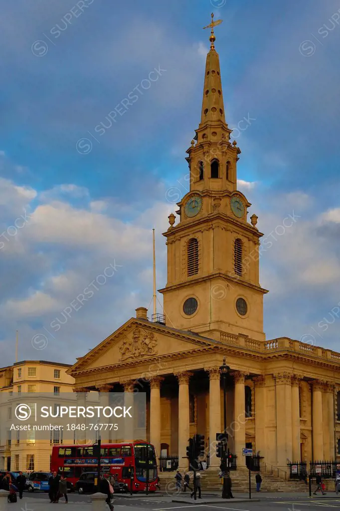 St. Martin-in-the-Fields church, Trafalgar Square