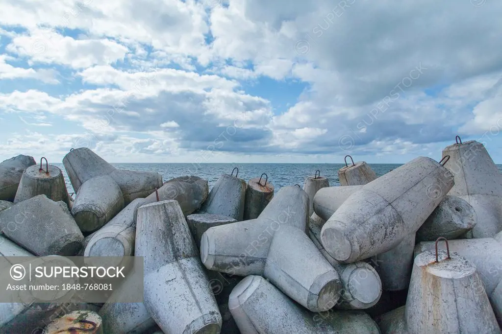 Breakwater on the North Sea