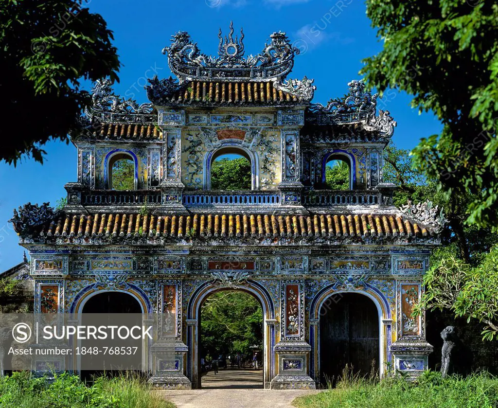 Hien Nhon Gate in the Imperial Palace of Hoang Thanh, citadel