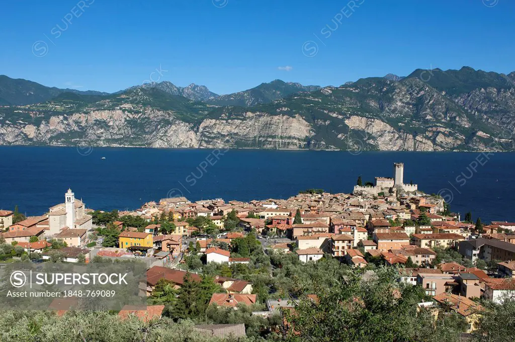 Town of Malcesine on Lake Garda