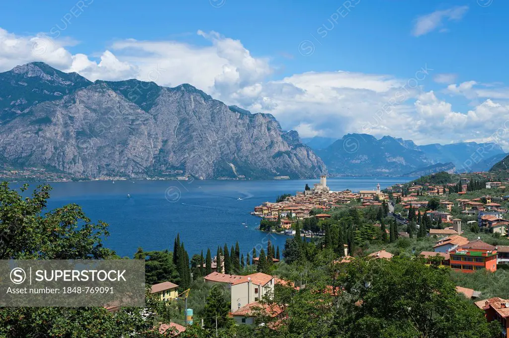 Town of Malcesine on Lake Garda