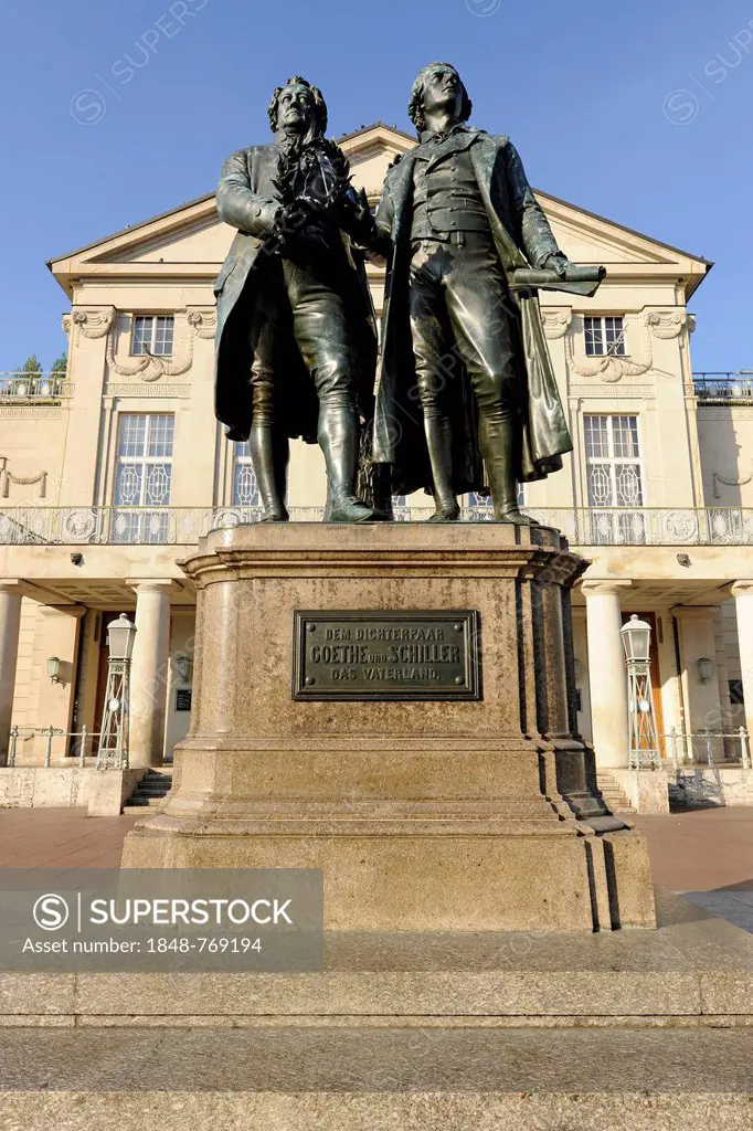 Goethe-Schiller Monument and German National Theatre