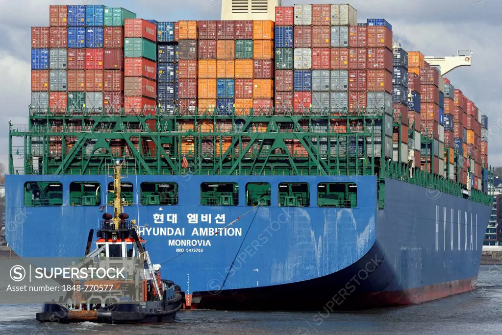 Hyundai Ambition, a container ship from the Hyundai shipyards