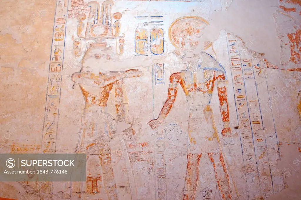 The royal tomb of Ramesses IV, KV2, inside