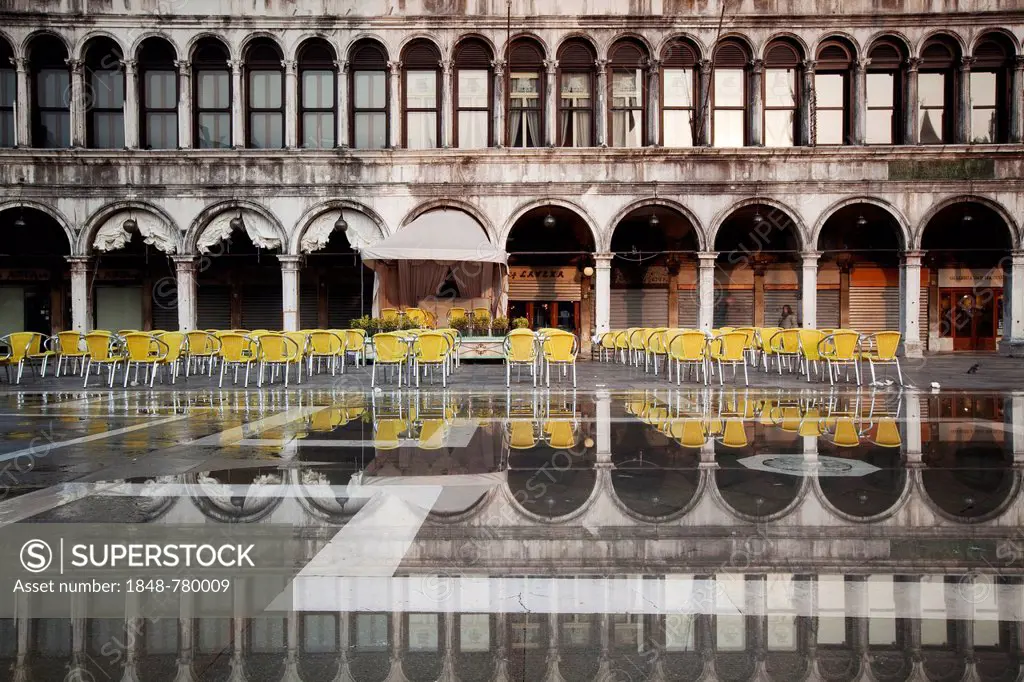 Cafe tables on St. Mark's Square
