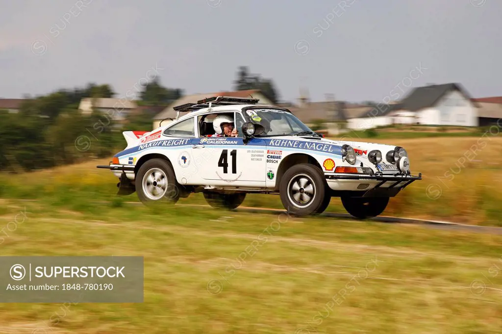 Vintage Car Eifel Rally 2012, Porsche 911 RS, built in 1974, used in the Safari Rally 1974