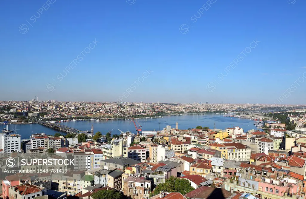 Golden Horn, Atatürk Bridge, view from Galata Tower