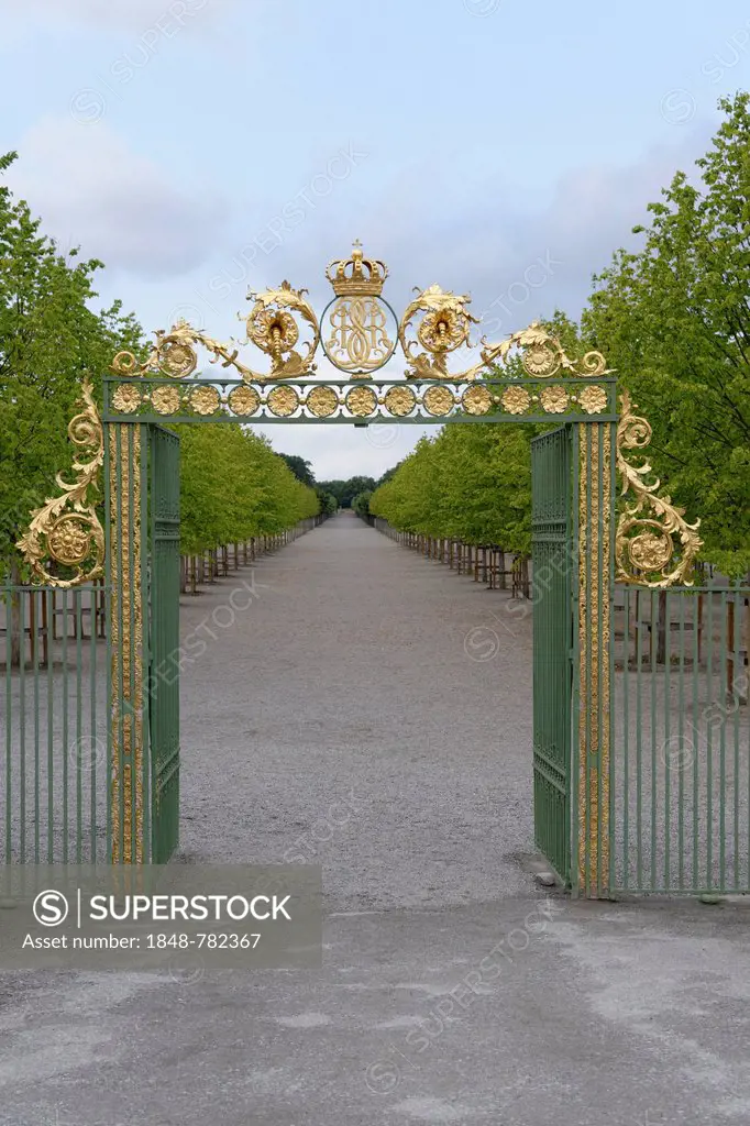 Entrance to the palace gardens, Drottningholm Palace