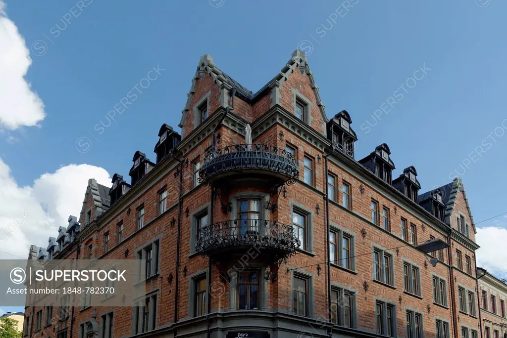 Corner house on Goetgatan, Swedish for Goth Street