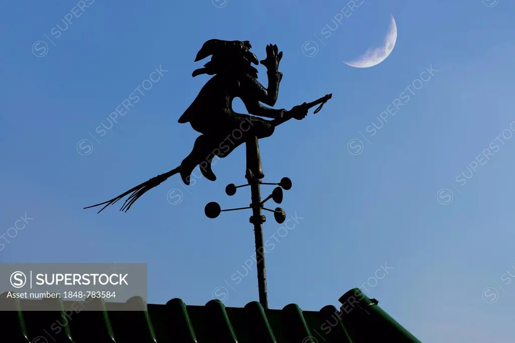 Witch, figure on a weather vane