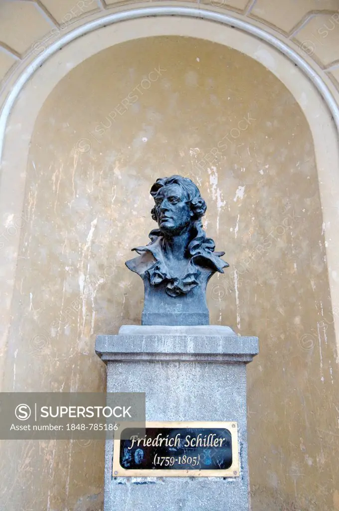 Bust, monument to Friedrich Schiller