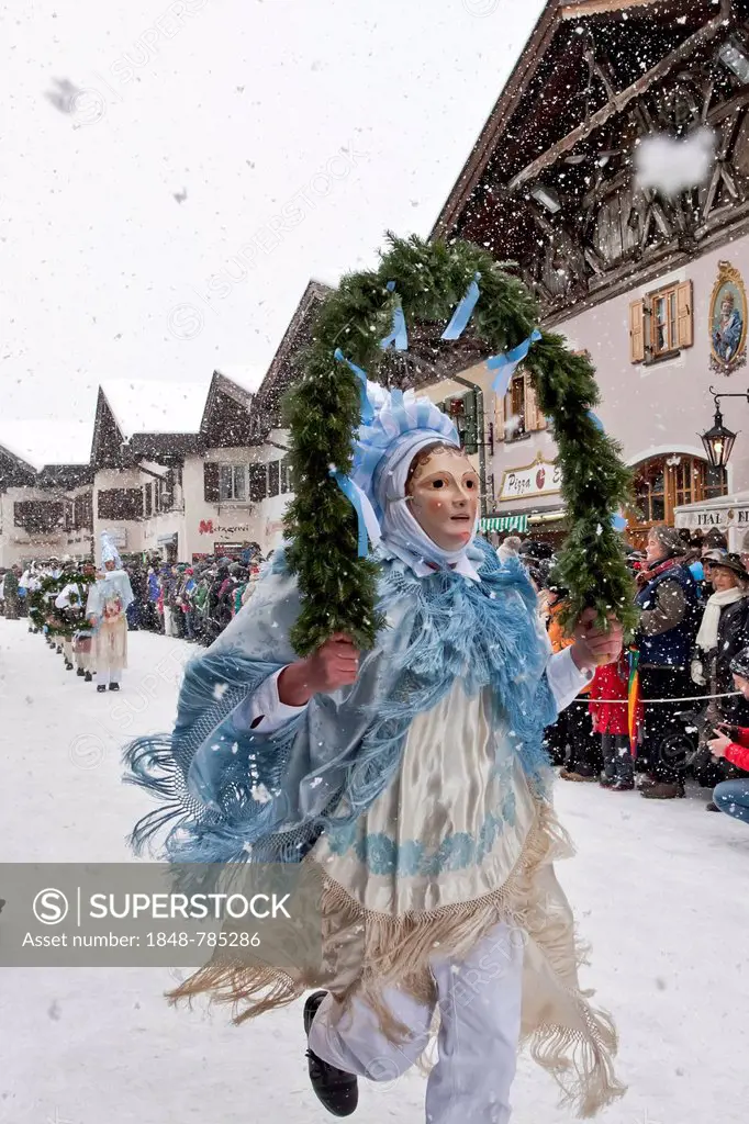 Schellenruehrer, bell ringers, forerunner, traditional carnival parade
