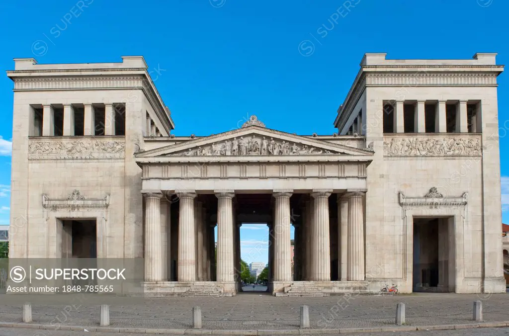 Propylaea city gate on Koenigsplatz square
