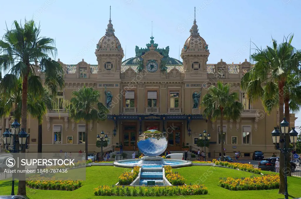 Casino and the Jardins de Boulingrins with Anish Kapoor's Sky Mirror sculpture