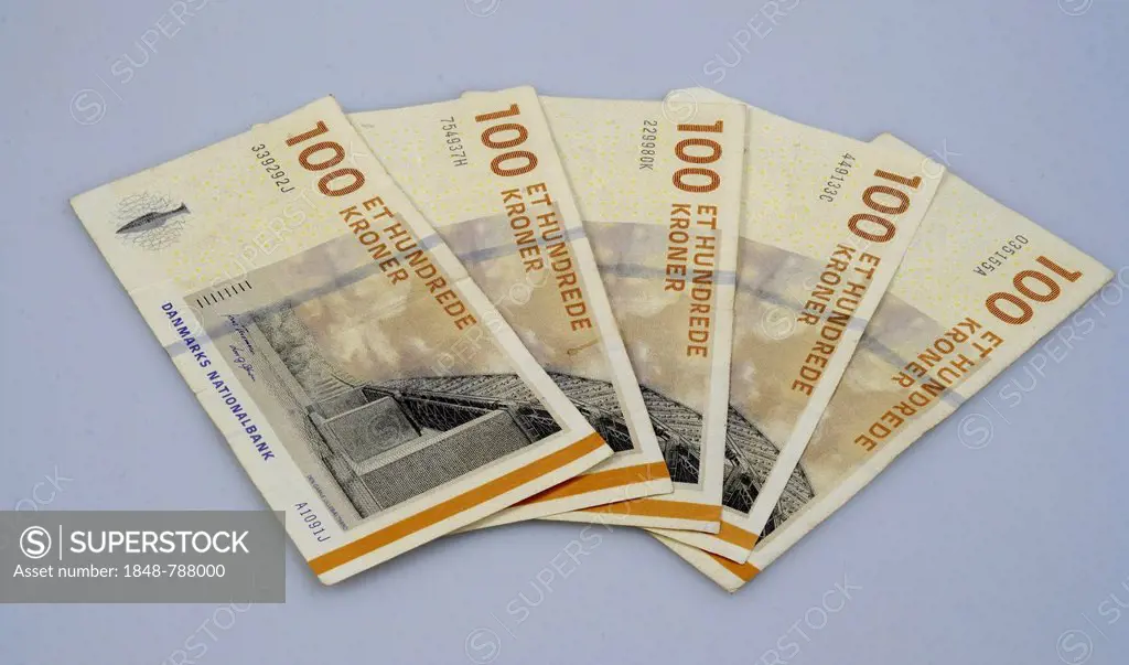 Bank notes, 100 Danish kroner