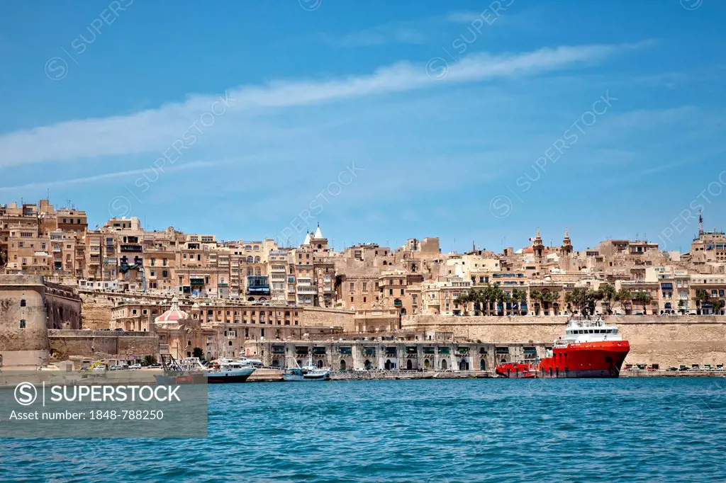 View of the old city of Valletta