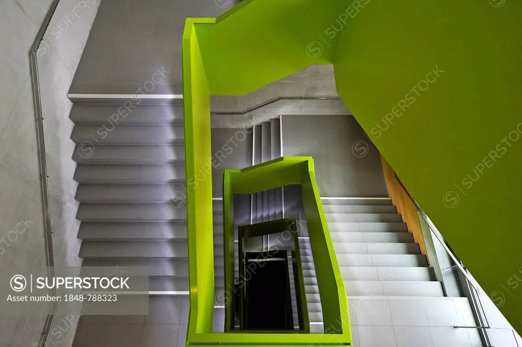 Modern staircase, Neue Bibliothek library