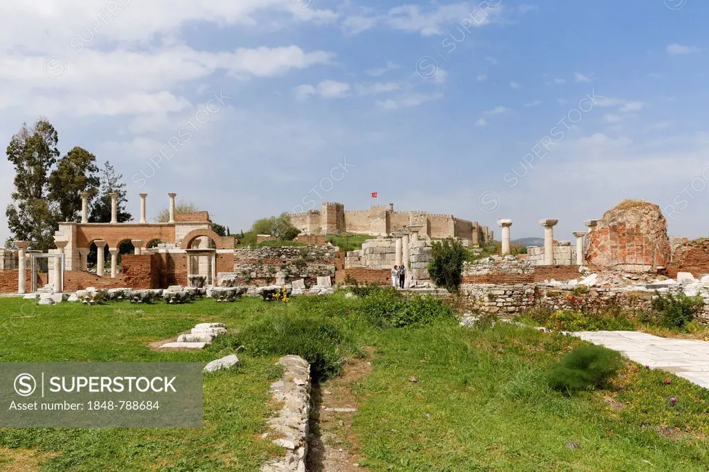 Basilica of St. John of Ephesus and the Citadel on Ayasoluk Hill