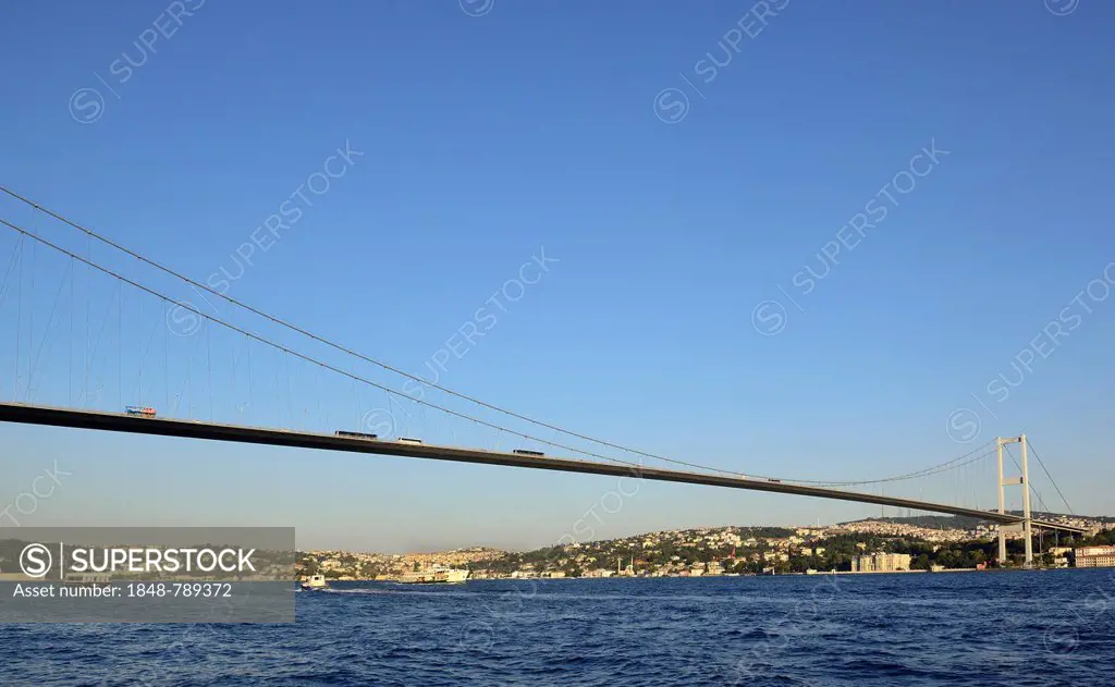Bosphorus Bridge, Asian shore seen from Ortakoey