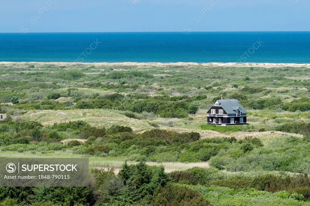 Solitary house on the coast