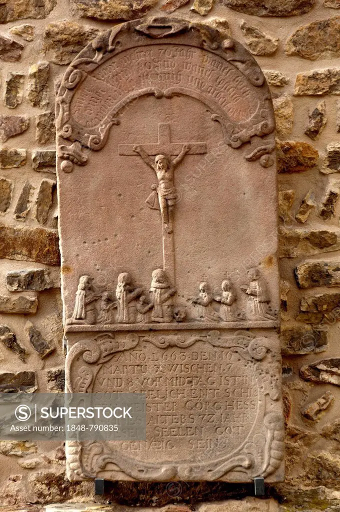 Medieval devotional panel at the Stations of the Cross of the Franciscan Monastery of Frauenberg