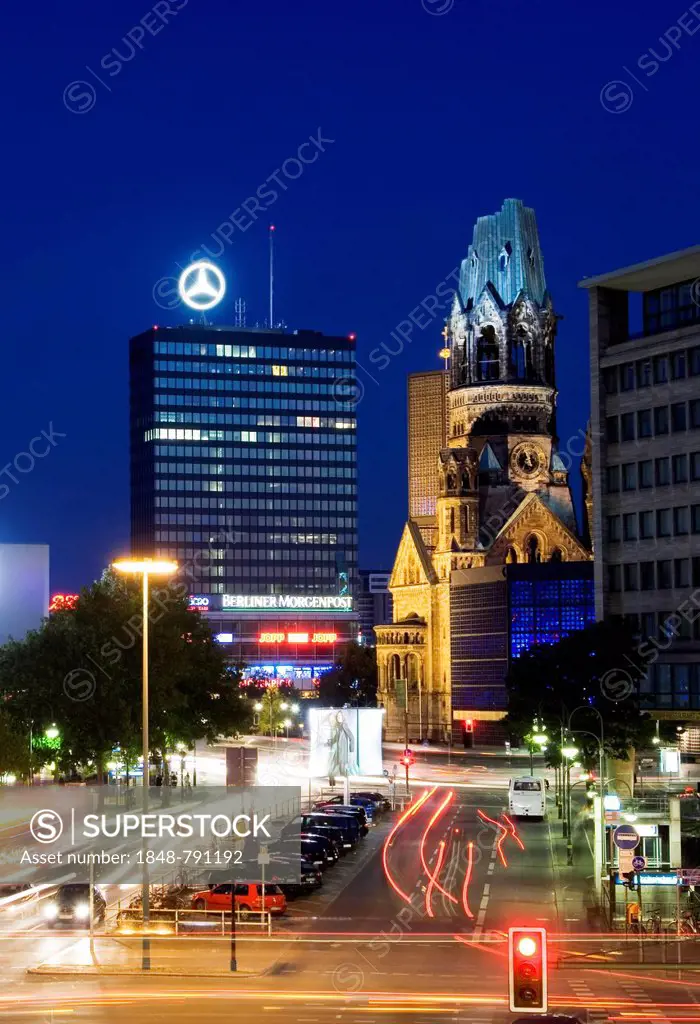 View over the western centre of Berlin, Germany, Europe