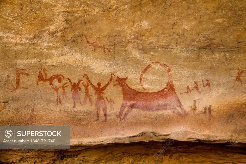 Prehistoric Rock Paintings, discovered by OP Kukki Sharma near Bundi, Rajasthan, India