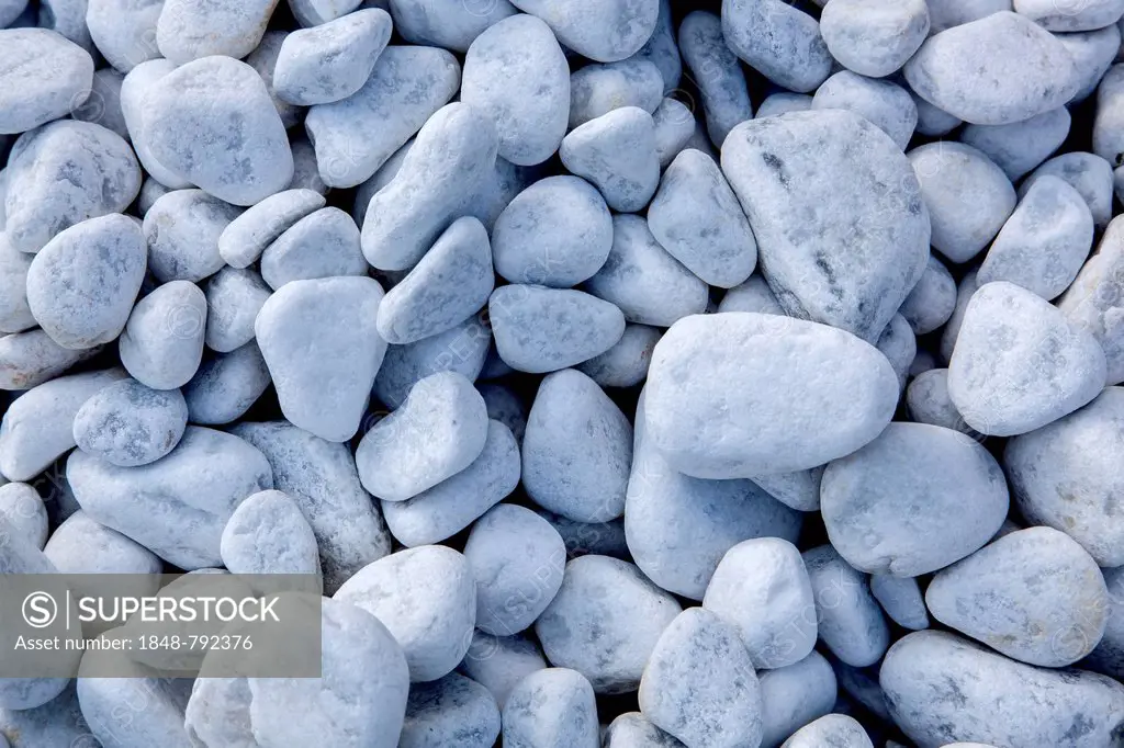 Carrara marble gravel, pebbles