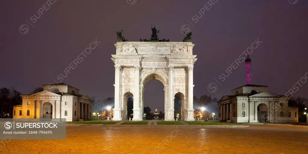 Arco della Pace, triumphal arch