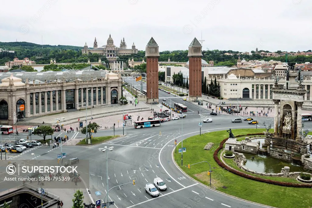 Plaça d'Espanya and trade fair grounds