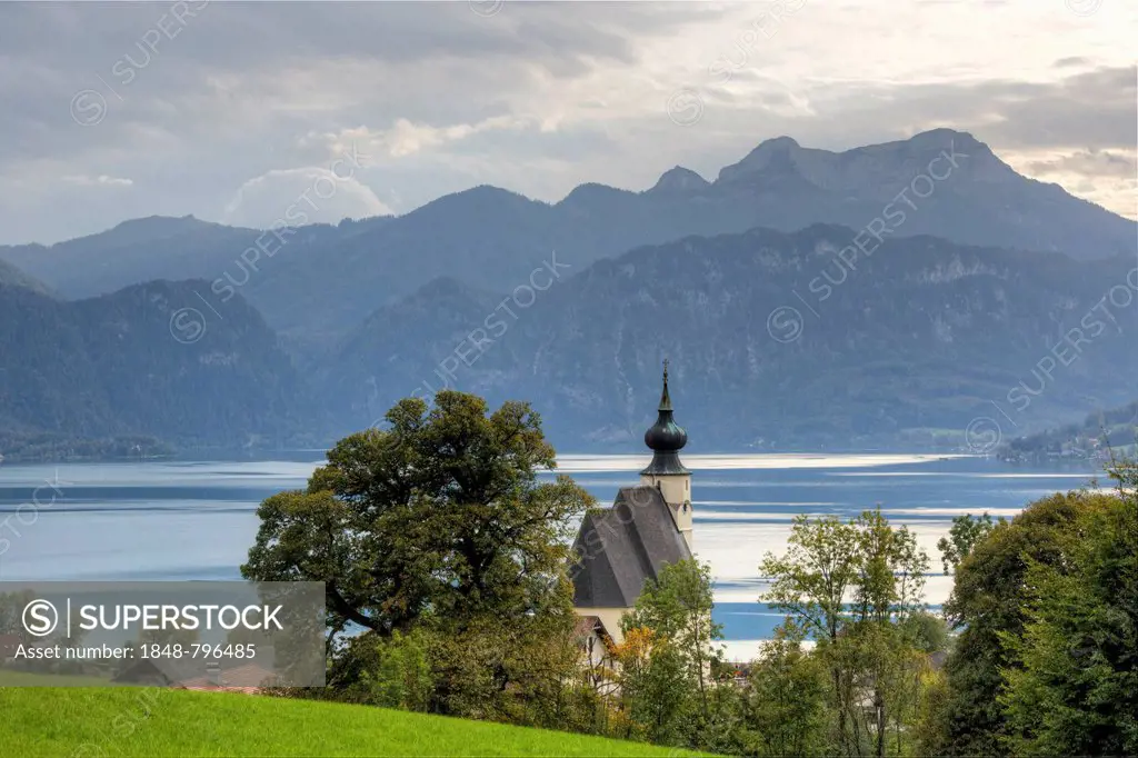 Parish Church of St. Andreas in Steinbach, Salzkammergut region, Upper Austria, Austria, Europe
