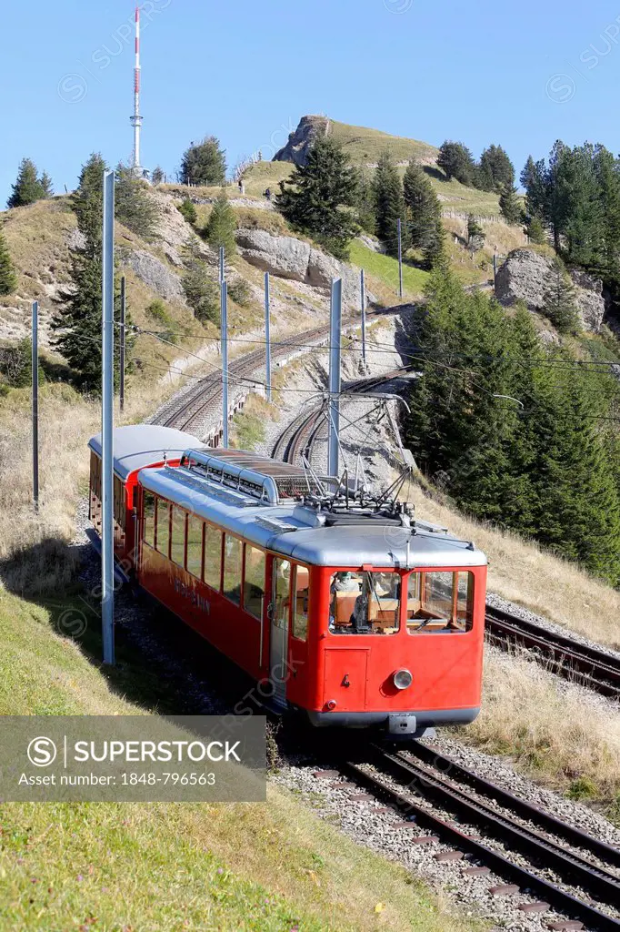 Cable car to Mount Rigi, Switzerland, Europe