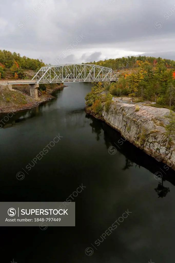 Bridge over the French River, Ontario, Canada