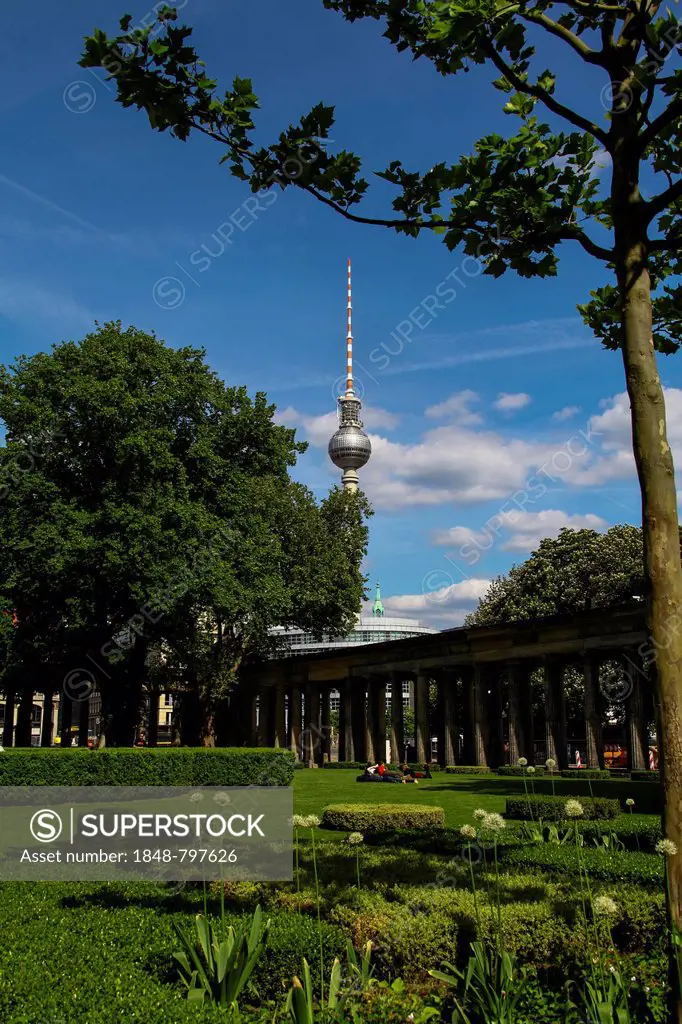 Television tower on Alexanderplatz, Berlin, Germany, Europe