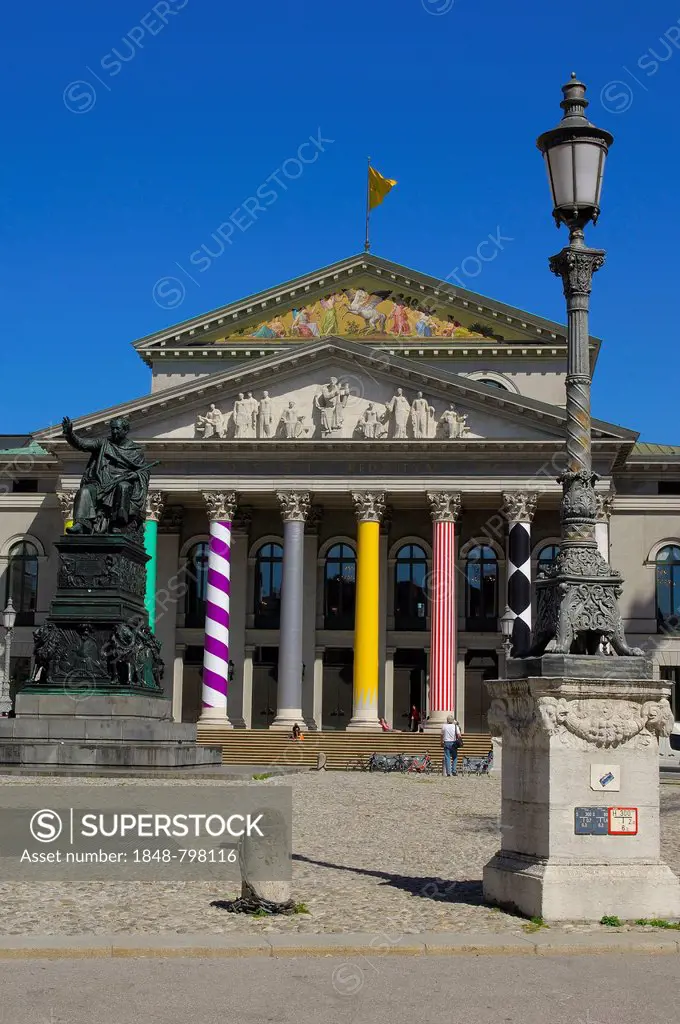 National Theater Opera House, Max-Joseph-Platz square, Munich, Bavaria, Bayern, Germany, Europe