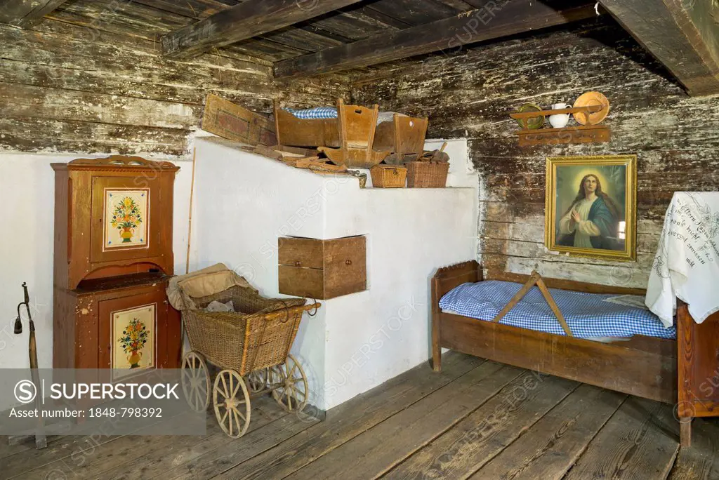 Farmhouse bedroom, Krumbach Open-Air Museum