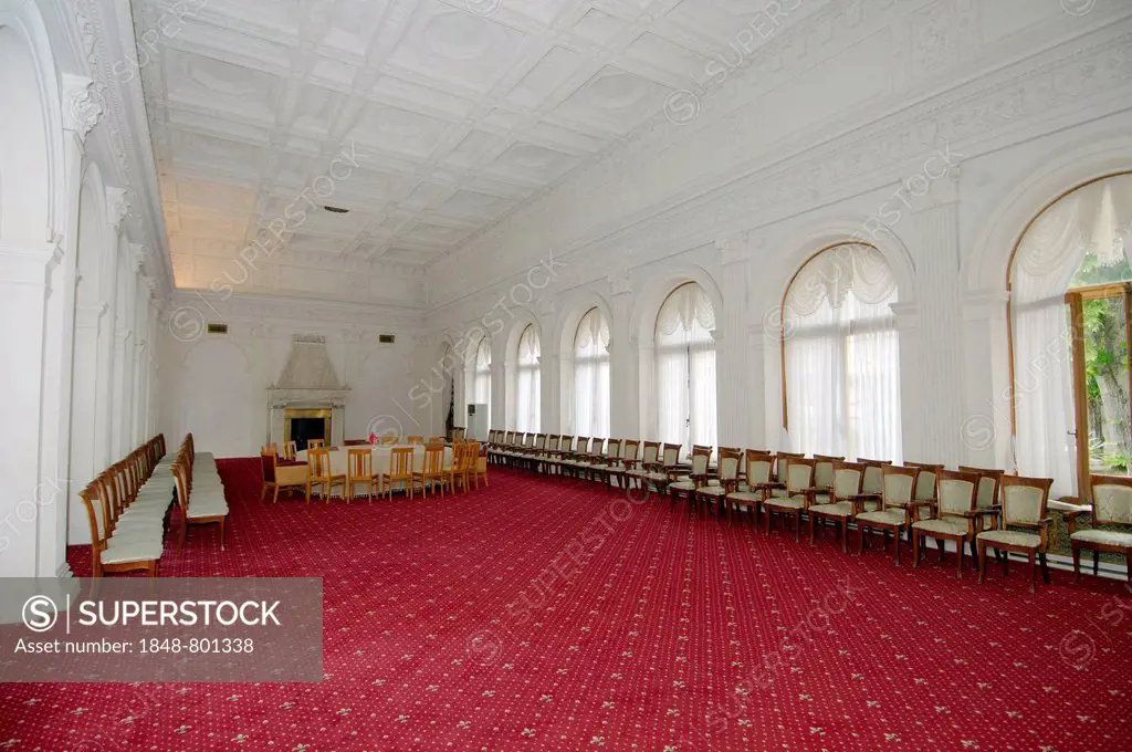 Conference hall, Livadia Palace, Livadiya, Yalta, Crimea, Ukraine