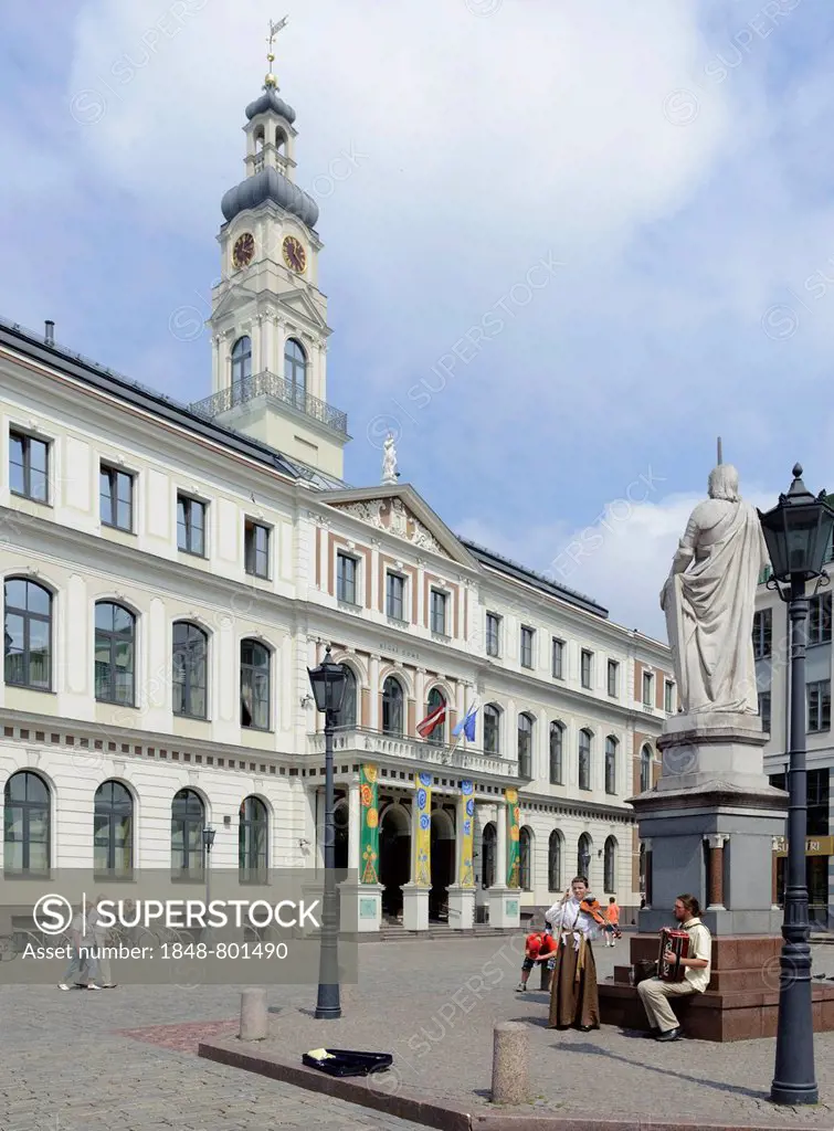 Town hall of Riga, UNESCO World Heritage Site, historic center, Riga, Riga, Latvia