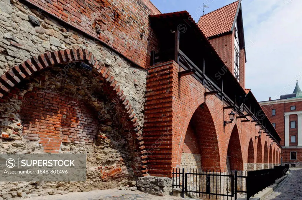 Old city walls, UNESCO World Heritage Site, historic center, Riga, Riga, Latvia