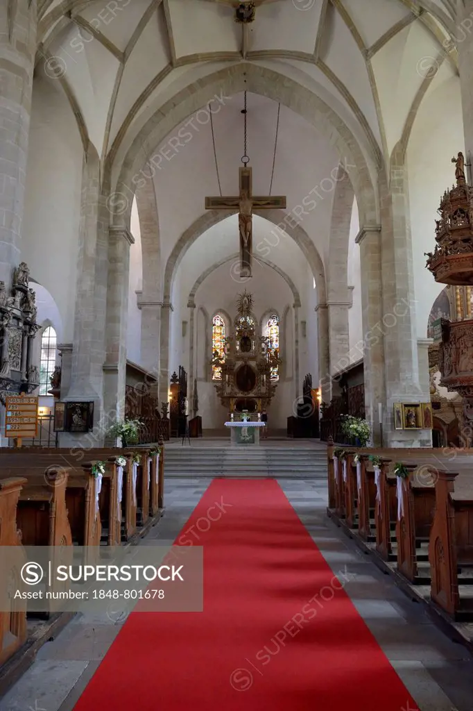 Interior, Merseburg Cathedral, Merseburg, Saxony-Anhalt, Germany