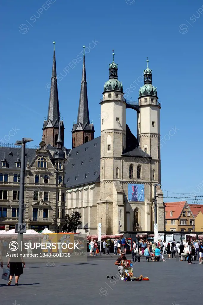 Market Church of Our Lady, market square, Halle, Saxony-Anhalt, Germany