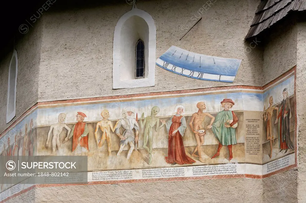 Death Dance of Metnitz, mural on the ossuary, Metnitz, Carinthia, Austria