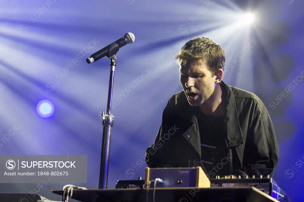 British singer and songwriter Jamie Lidell performing live at the Blue Balls Festival, KKL Lucerne concert hall, Luzern, Canton of Lucerne, Switzerlan...