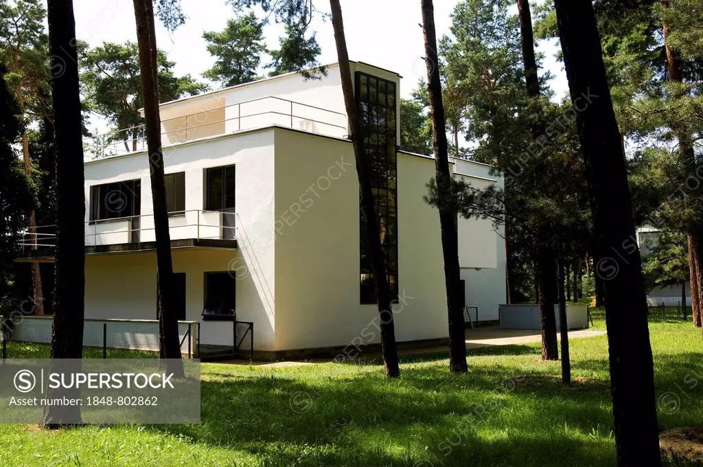 Master house built by Walter Gropius for the Bauhaus Master Group, Dessau, Germany