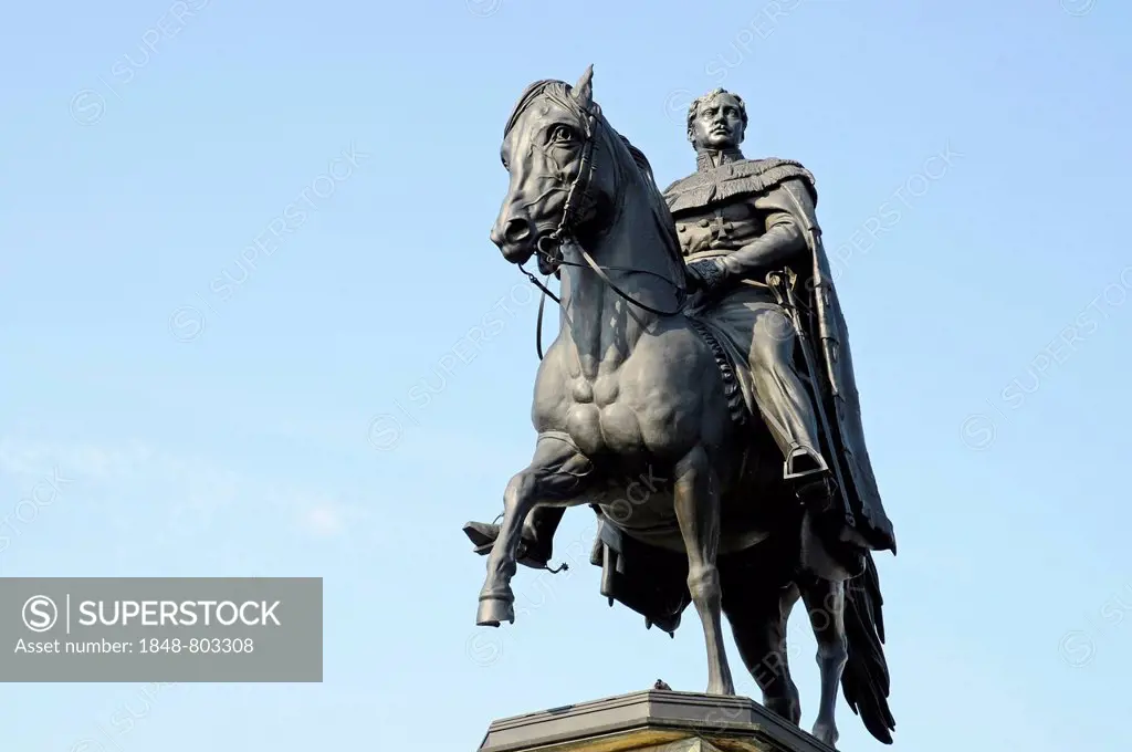 Equestrian monument to Kaiser Friedrich Wilhelm III, King of Prussia, Heumarkt square
